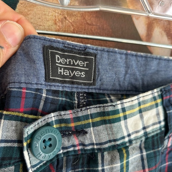 Denver Hayes Black and White Plaid Men's Shorts 36 - Picture 5 of 16